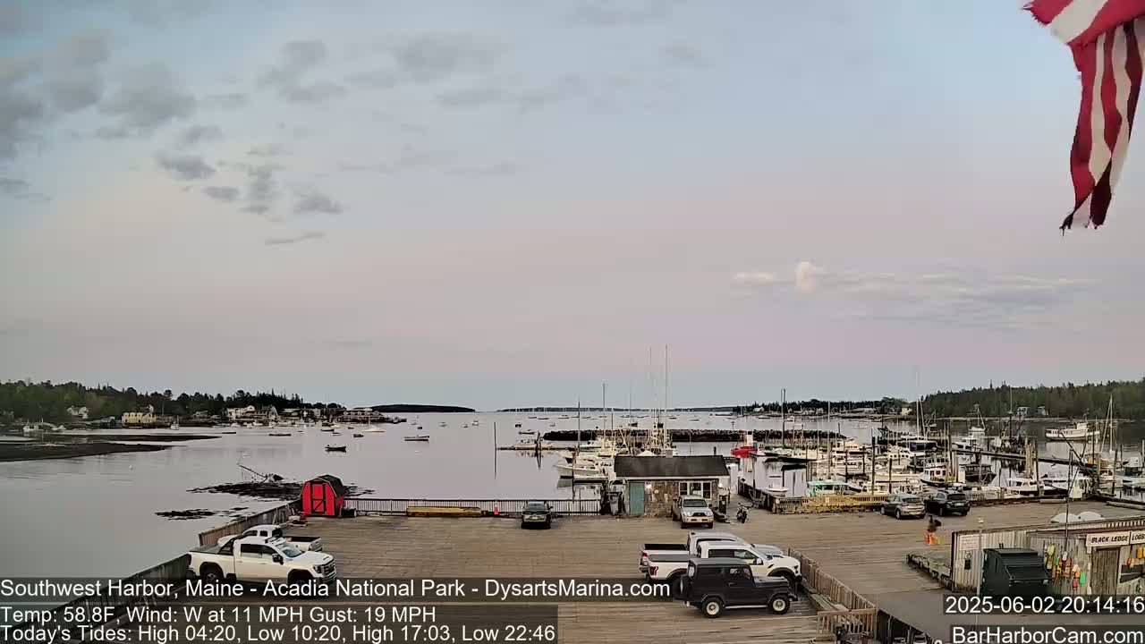 Acadia National Park, Southwest Harbor Live Cam - Maine, USA