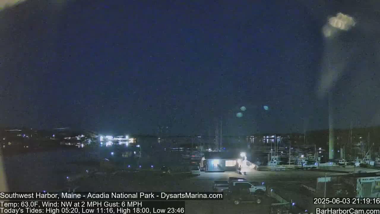 Acadia National Park, Southwest Harbor Live Cam - Maine, USA