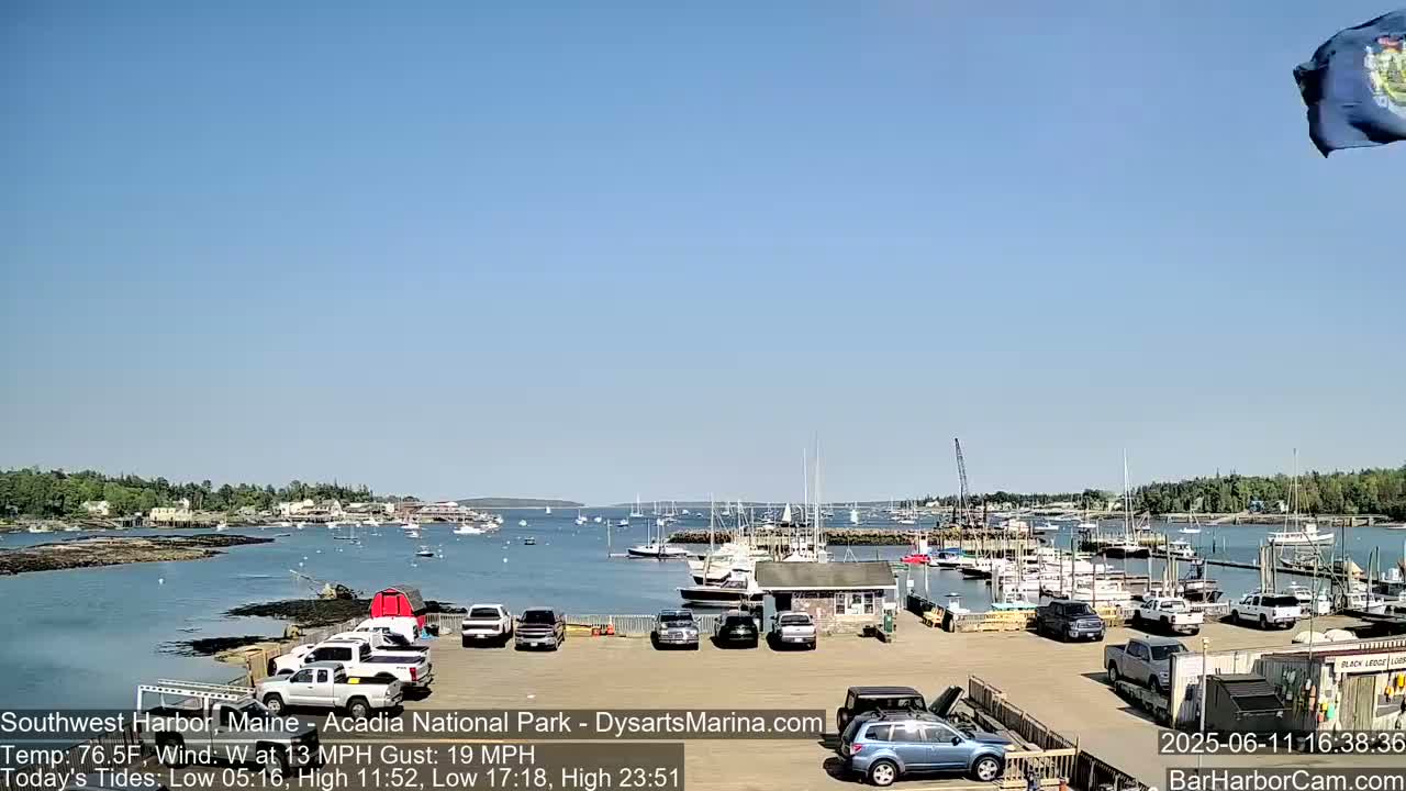 Acadia National Park, Southwest Harbor Live Cam - Maine, USA