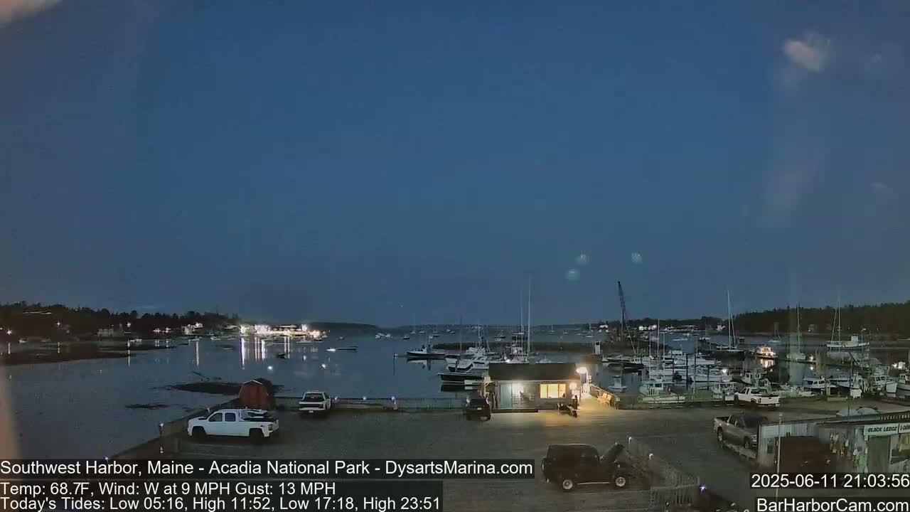 Acadia National Park, Southwest Harbor Live Cam - Maine, USA