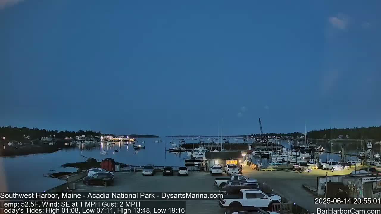 Acadia National Park, Southwest Harbor Live Cam - Maine, USA