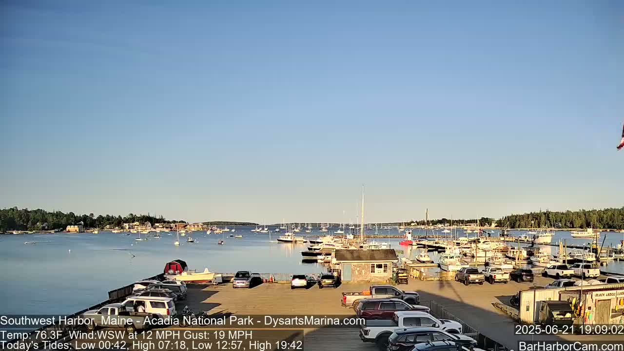 Acadia National Park, Southwest Harbor Live Cam - Maine, USA