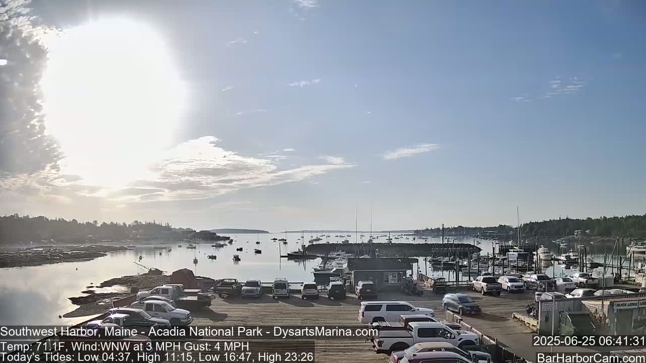 Acadia National Park, Southwest Harbor Live Cam - Maine, USA