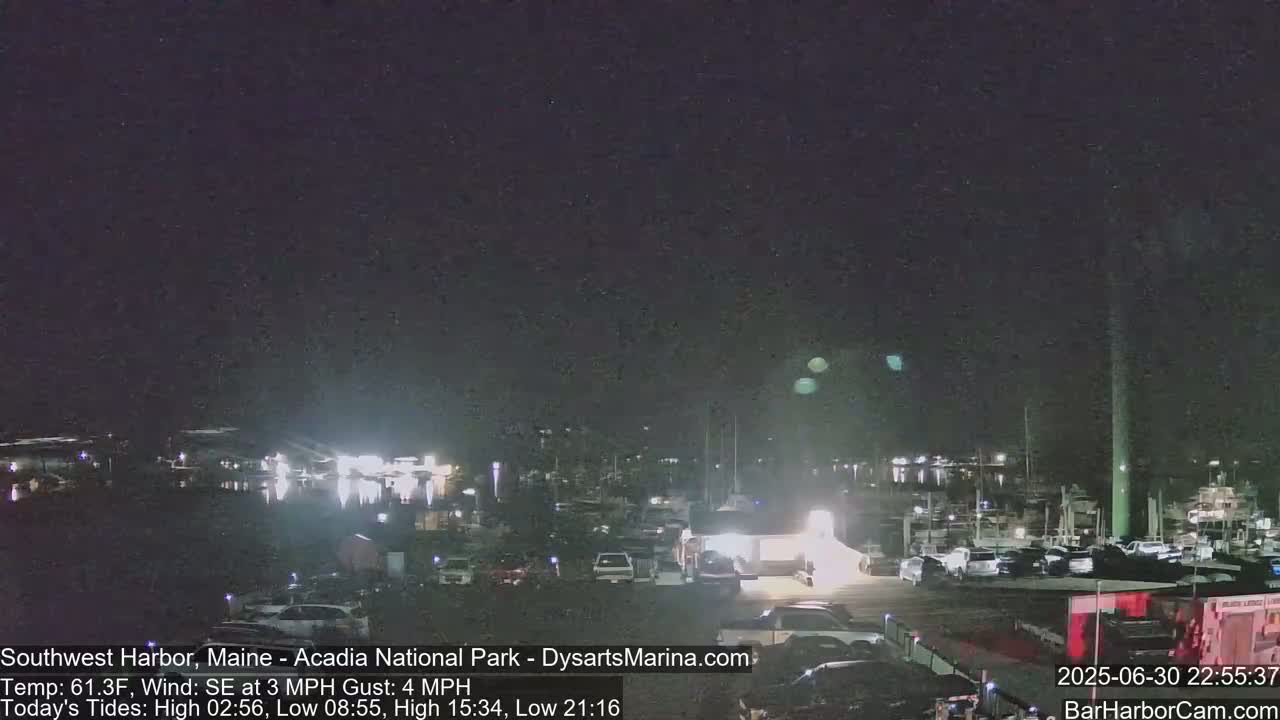 Acadia National Park, Southwest Harbor Live Cam - Maine, USA