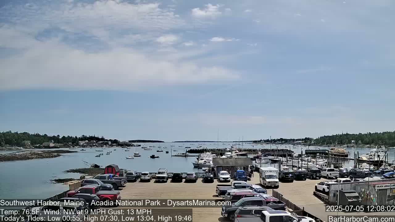 Acadia National Park, Southwest Harbor Live Cam - Maine, USA