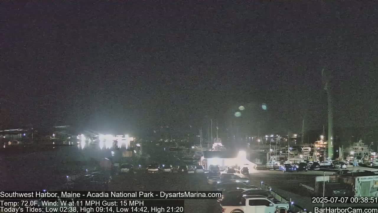 Acadia National Park, Southwest Harbor Live Cam - Maine, USA