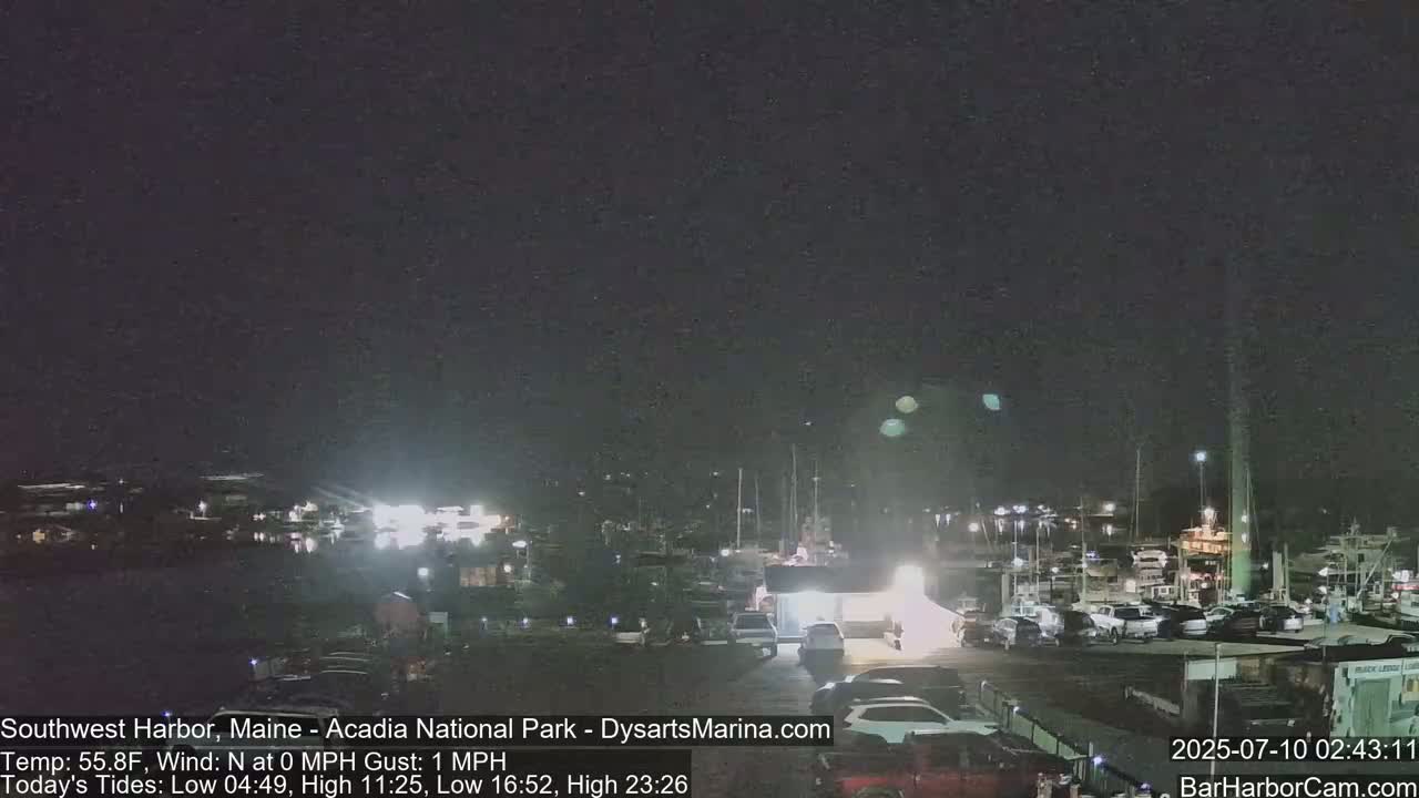 Acadia National Park, Southwest Harbor Live Cam - Maine, USA
