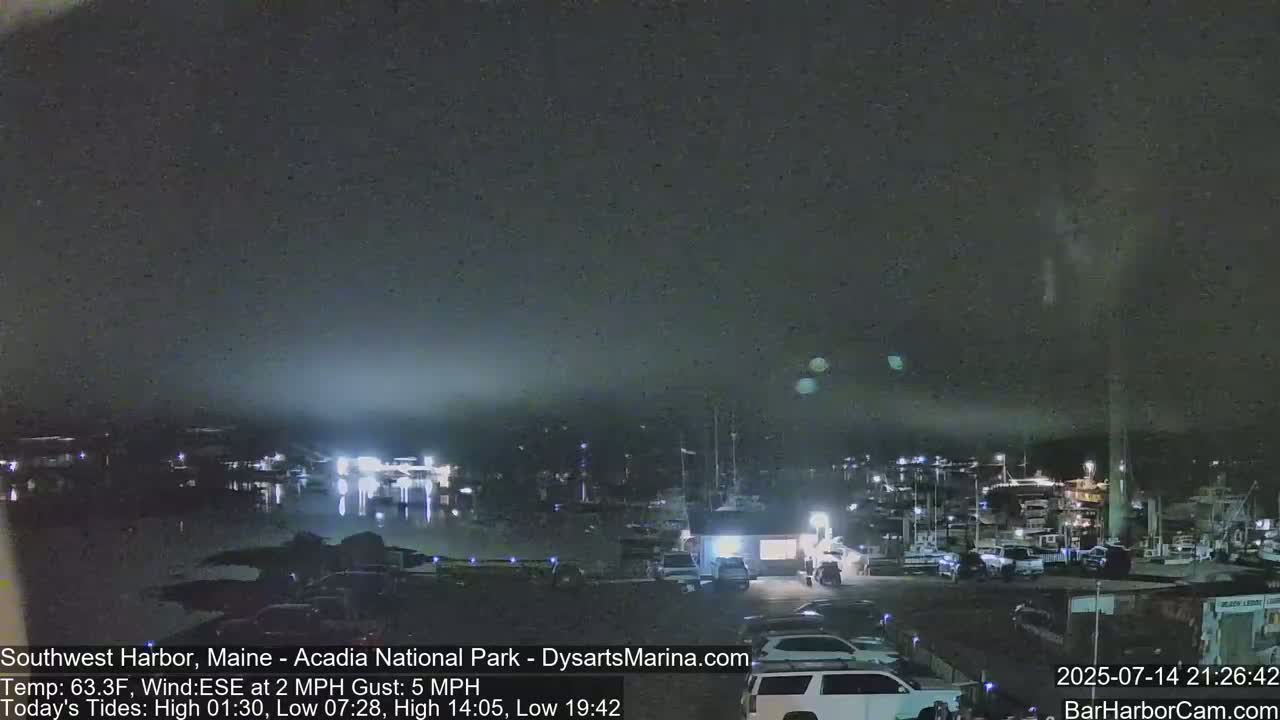Acadia National Park, Southwest Harbor Live Cam - Maine, USA