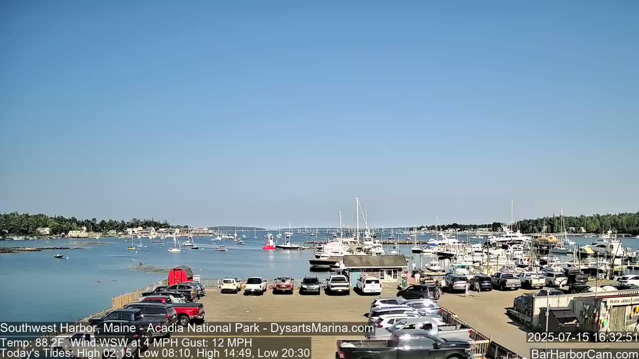Acadia National Park, Southwest Harbor Live Cam - Maine, USA