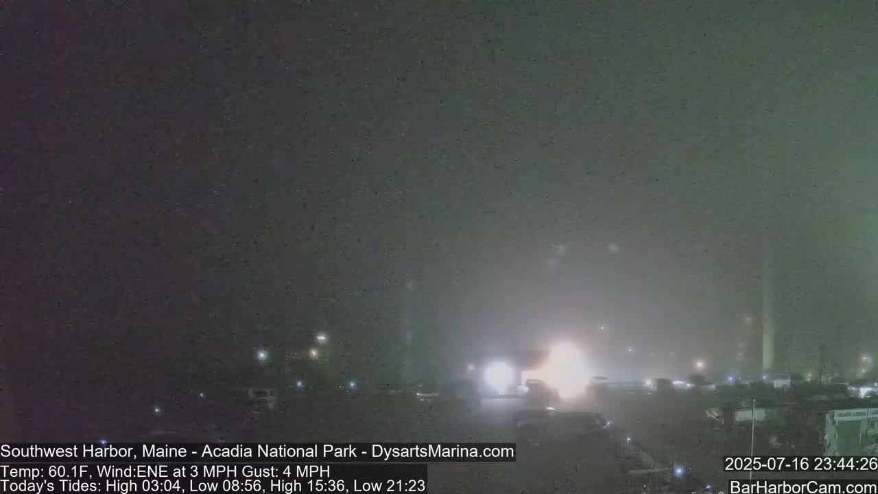 Acadia National Park, Southwest Harbor Live Cam - Maine, USA