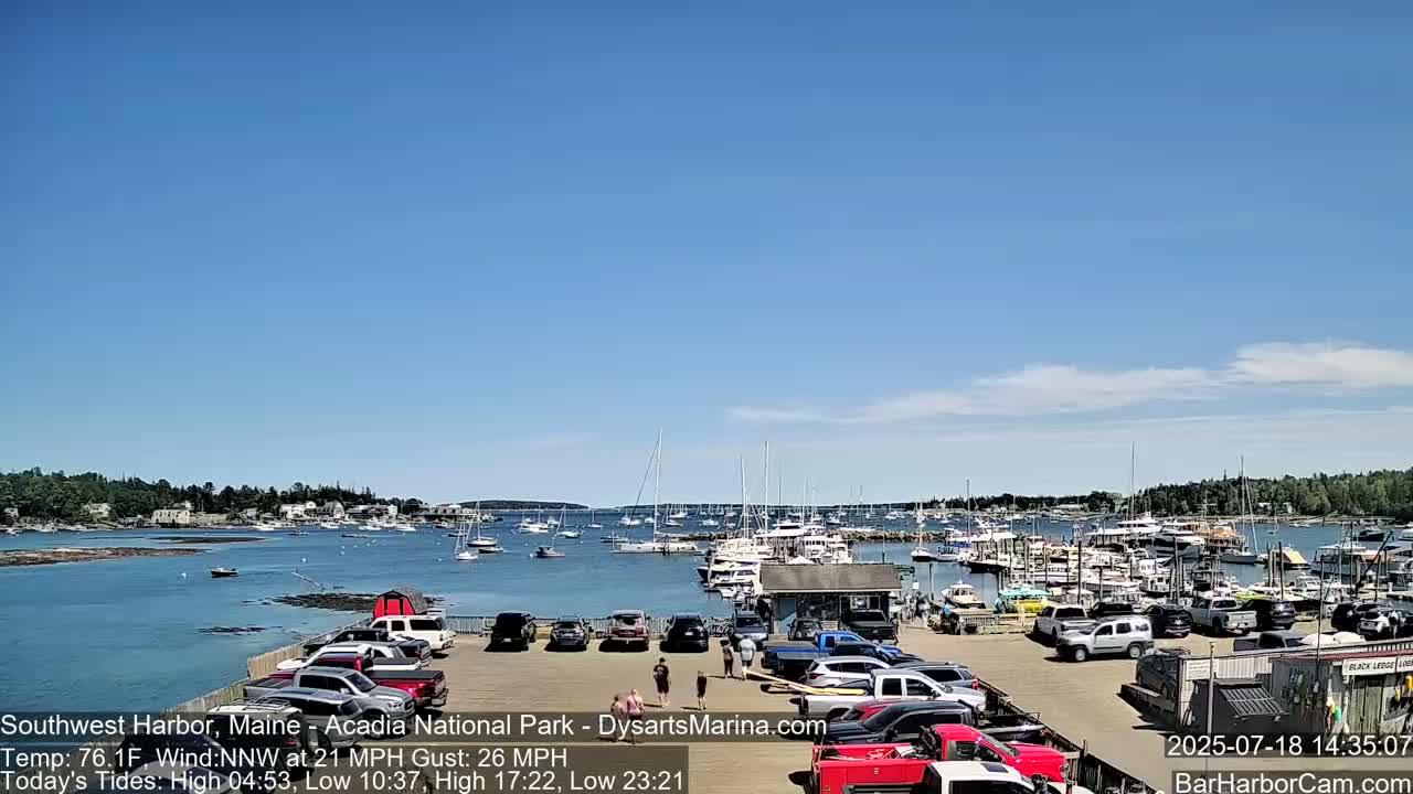 Acadia National Park, Southwest Harbor Live Cam - Maine, USA