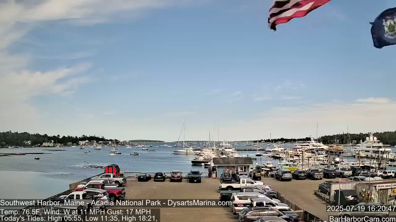 Acadia National Park, Southwest Harbor Live Cam - Maine, USA