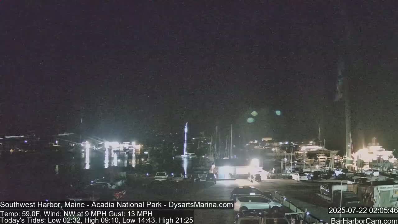 Acadia National Park, Southwest Harbor Live Cam - Maine, USA