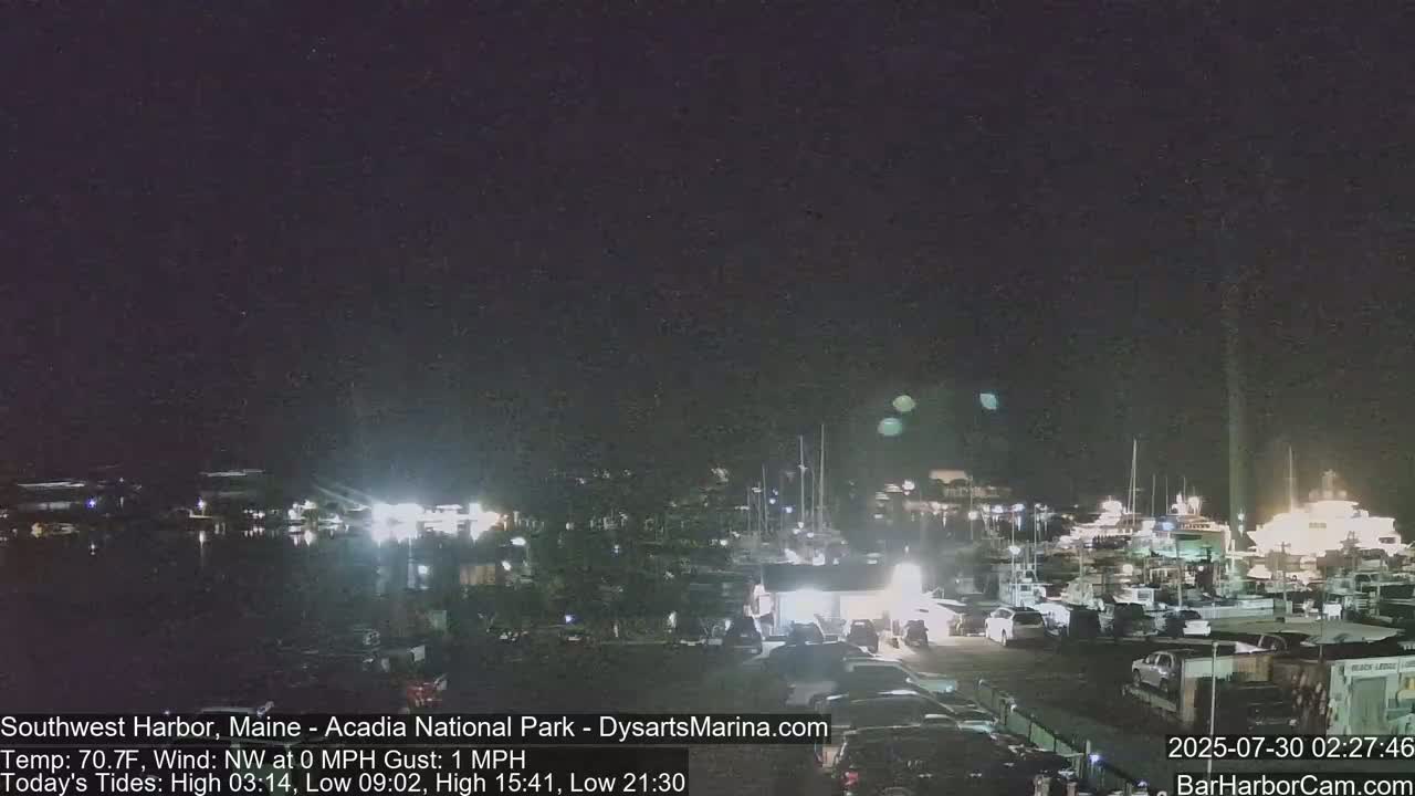 Acadia National Park, Southwest Harbor Live Cam - Maine, USA
