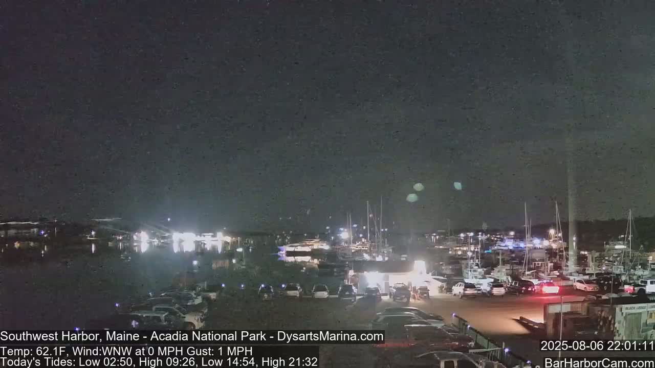 Acadia National Park, Southwest Harbor Live Cam - Maine, USA