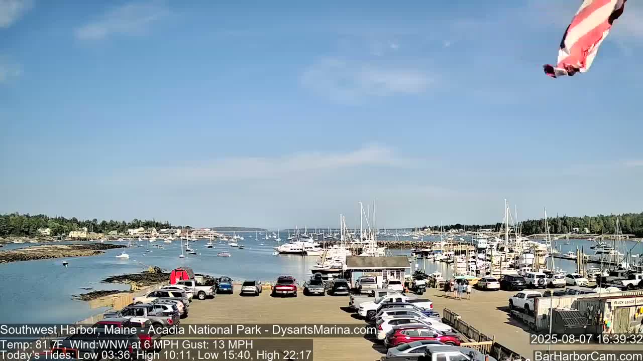 Acadia National Park, Southwest Harbor Live Cam - Maine, USA
