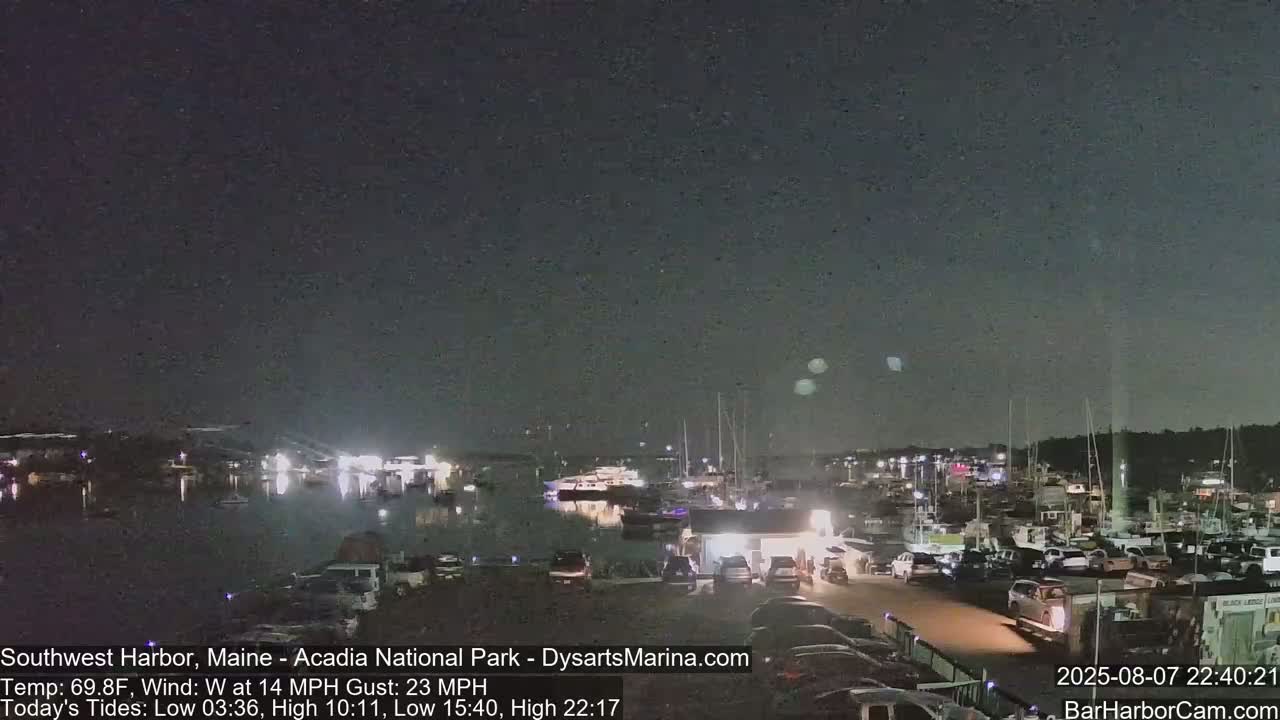 Acadia National Park, Southwest Harbor Live Cam - Maine, USA