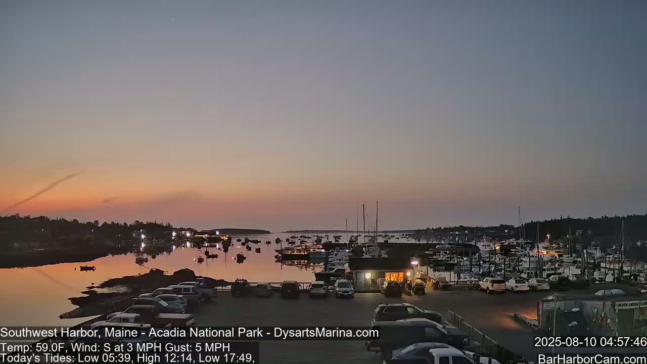 Acadia National Park, Southwest Harbor Live Cam - Maine, USA