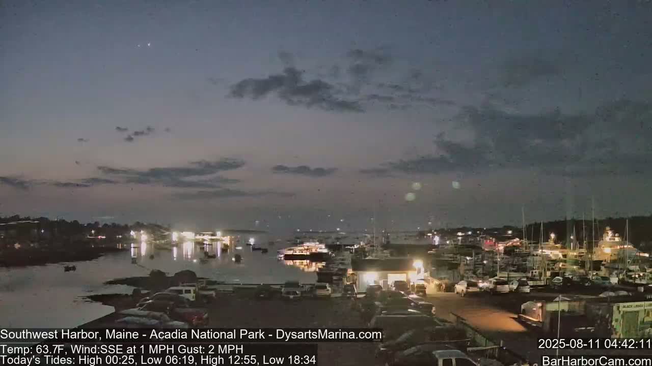 Acadia National Park, Southwest Harbor Live Cam - Maine, USA