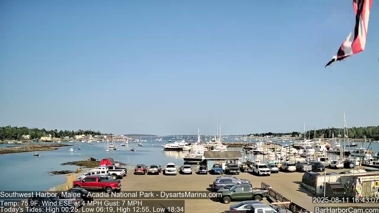 Acadia National Park, Southwest Harbor Live Cam - Maine, USA
