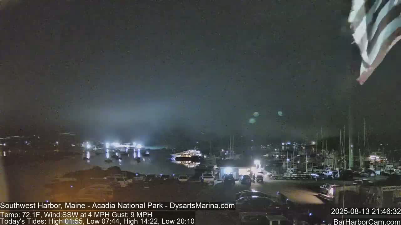 Acadia National Park, Southwest Harbor Live Cam - Maine, USA