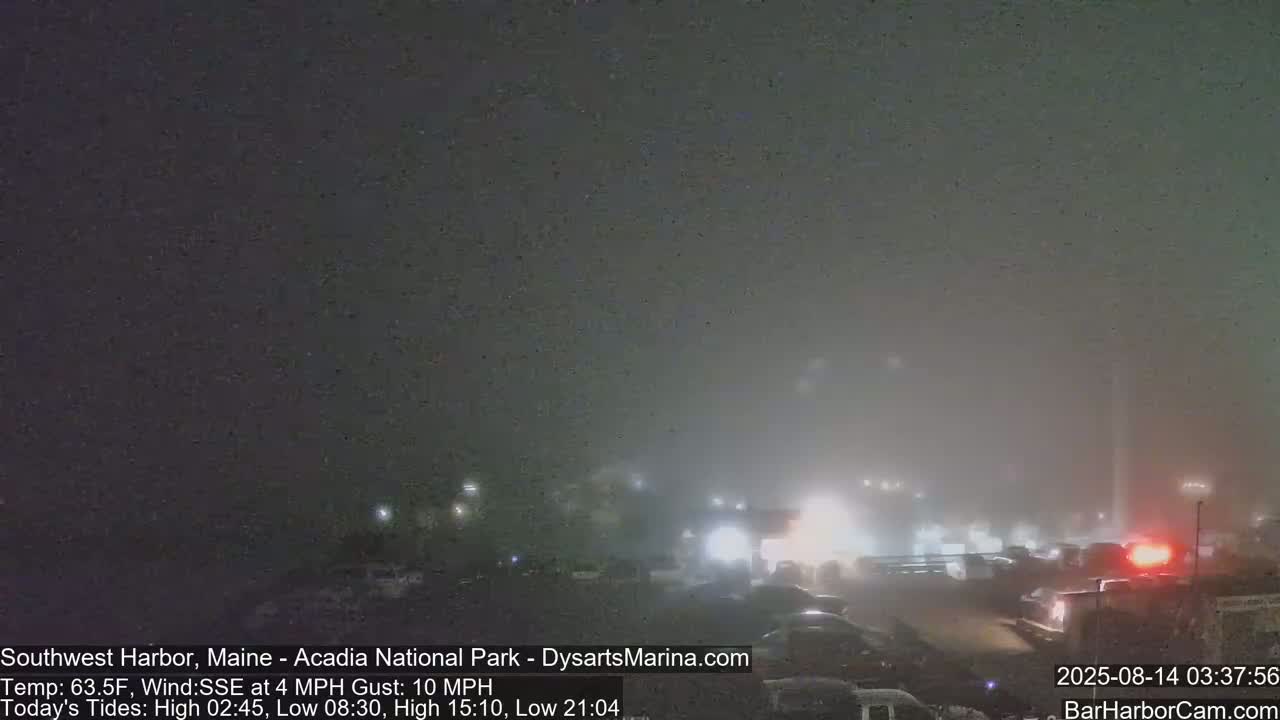 Acadia National Park, Southwest Harbor Live Cam - Maine, USA