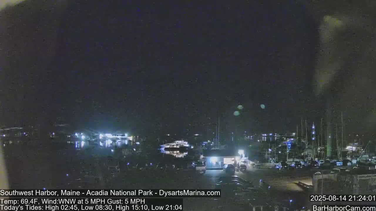 Acadia National Park, Southwest Harbor Live Cam - Maine, USA