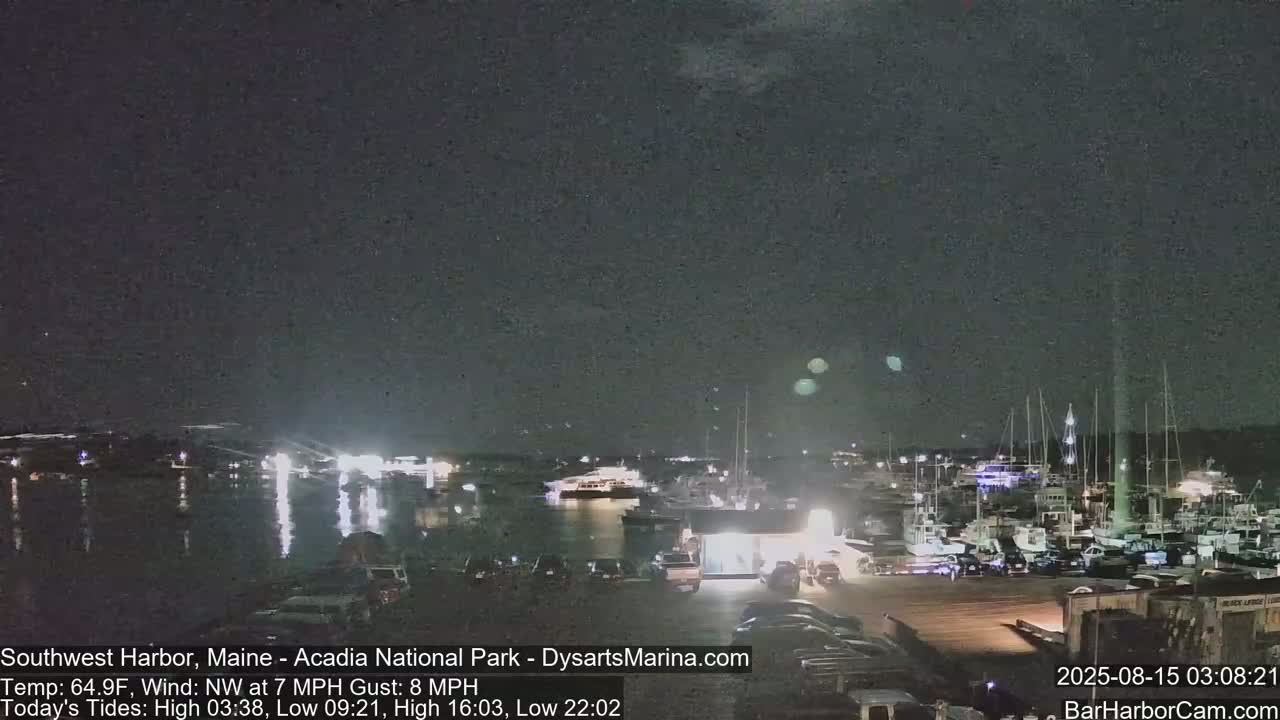 Acadia National Park, Southwest Harbor Live Cam - Maine, USA