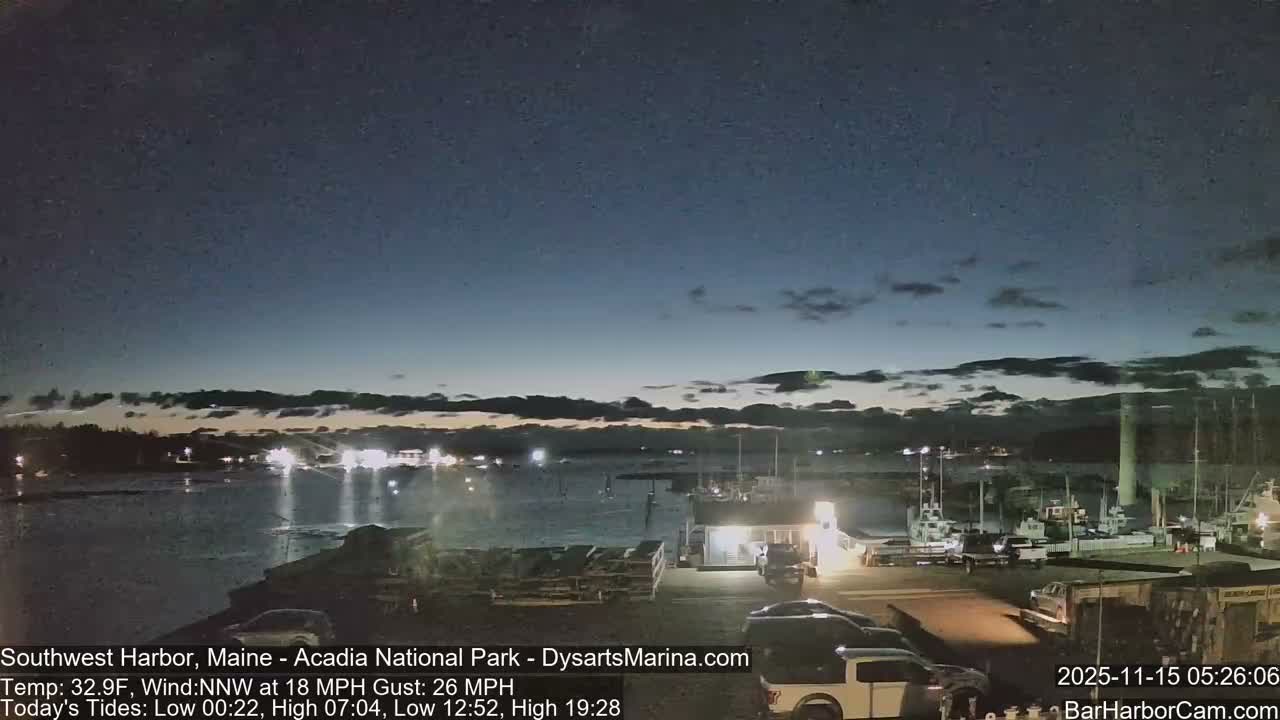 Acadia National Park, Southwest Harbor Live Cam - Maine, USA