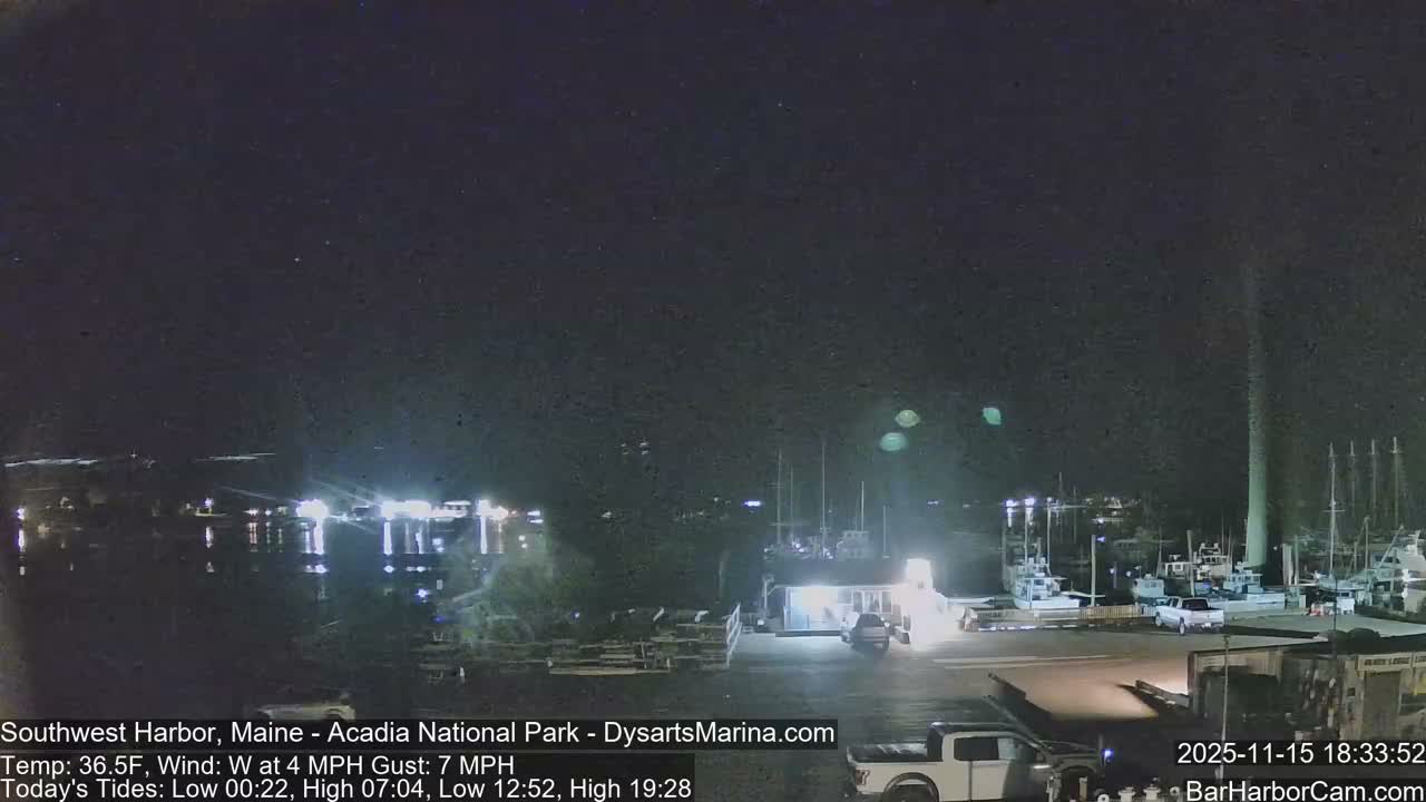 Acadia National Park, Southwest Harbor Live Cam - Maine, USA
