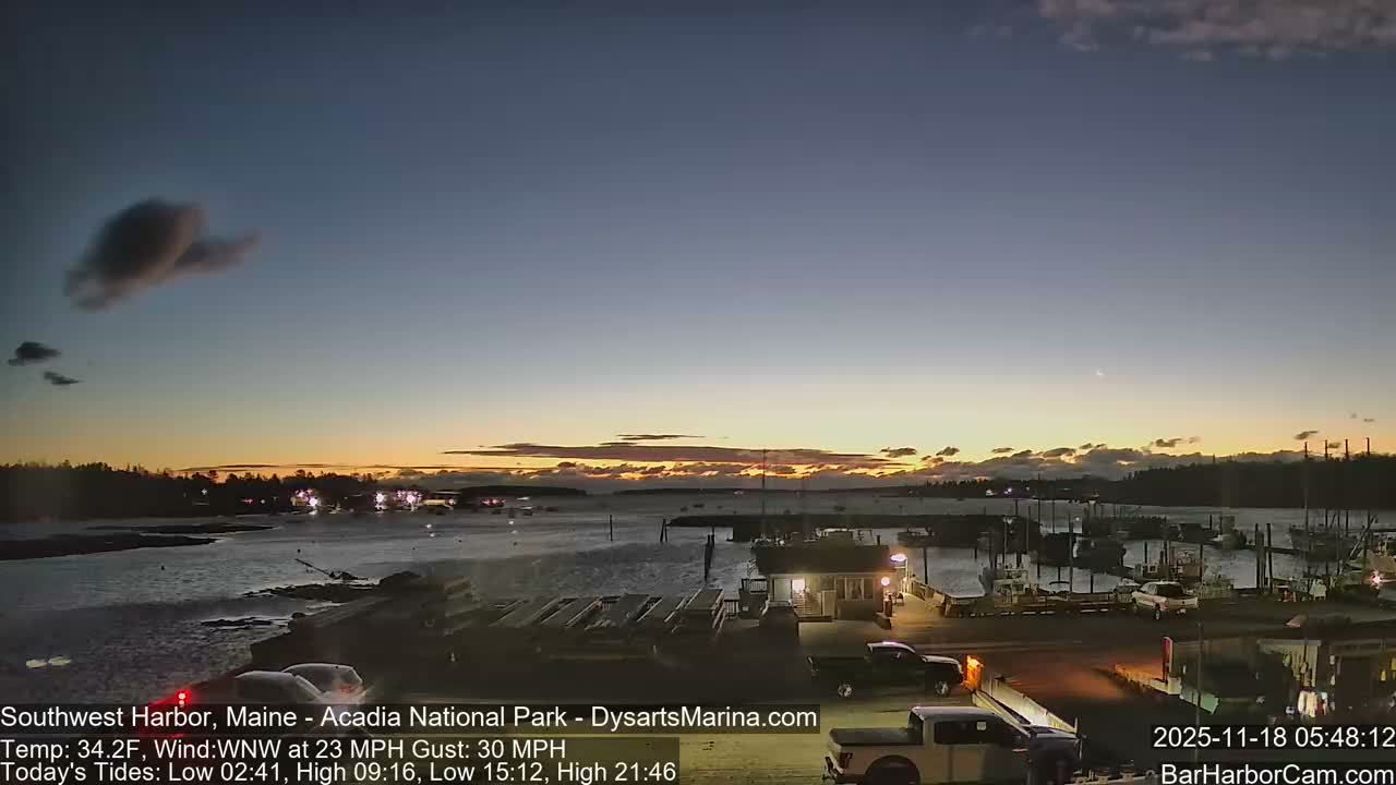 Acadia National Park, Southwest Harbor Live Cam - Maine, USA
