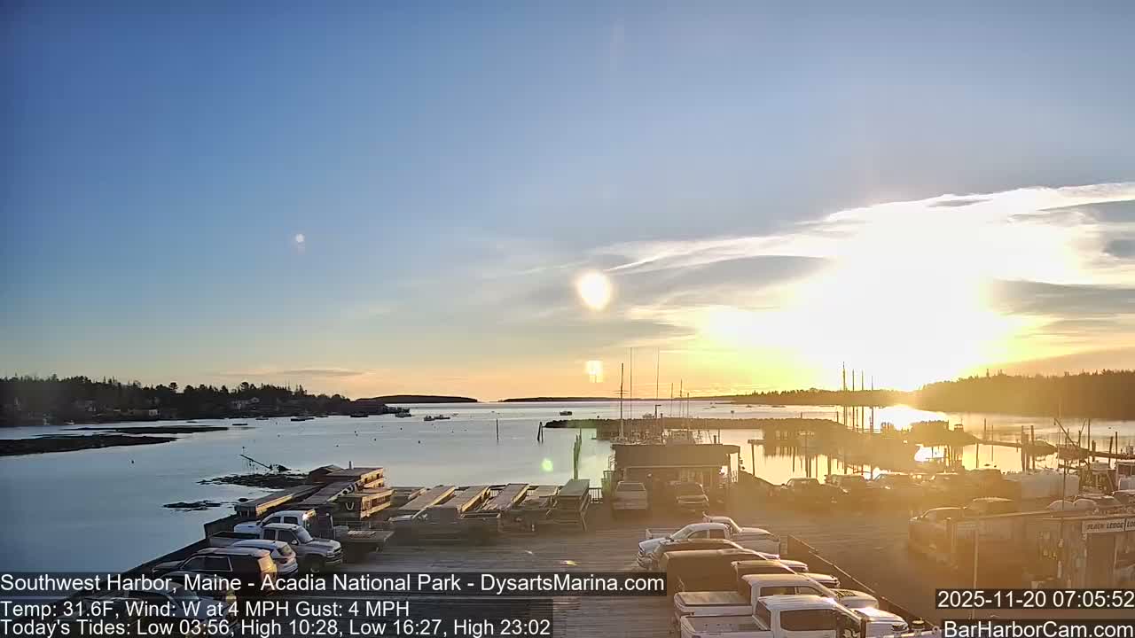 Acadia National Park, Southwest Harbor Live Cam - Maine, USA