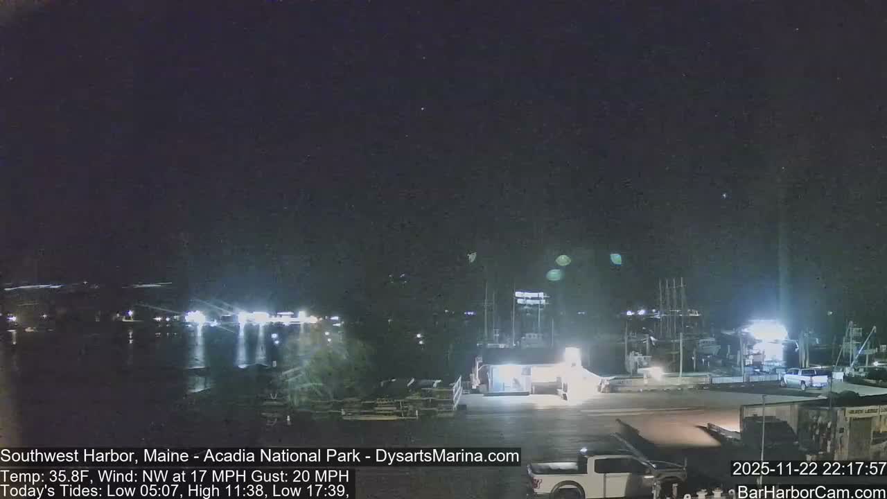 Acadia National Park, Southwest Harbor Live Cam - Maine, USA