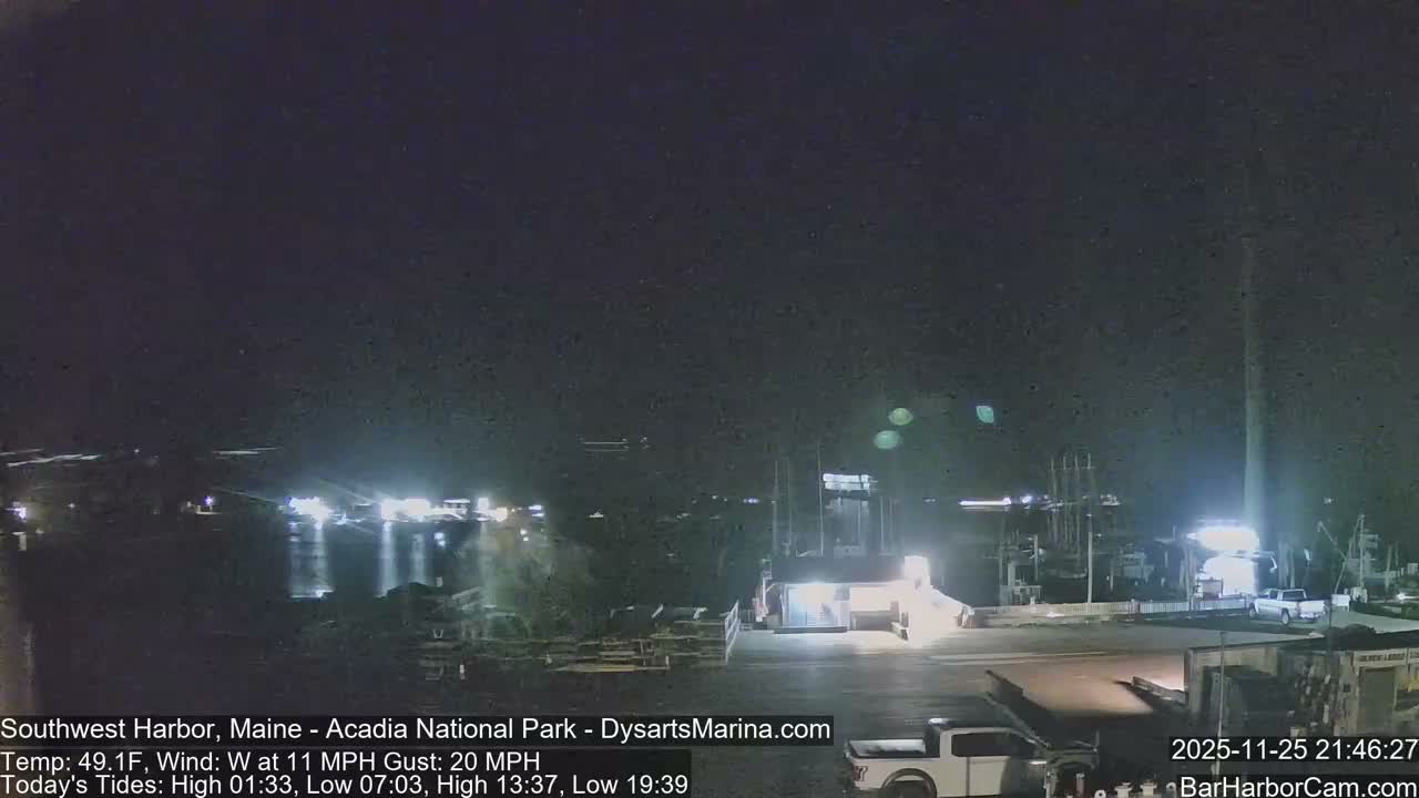 Acadia National Park, Southwest Harbor Live Cam - Maine, USA
