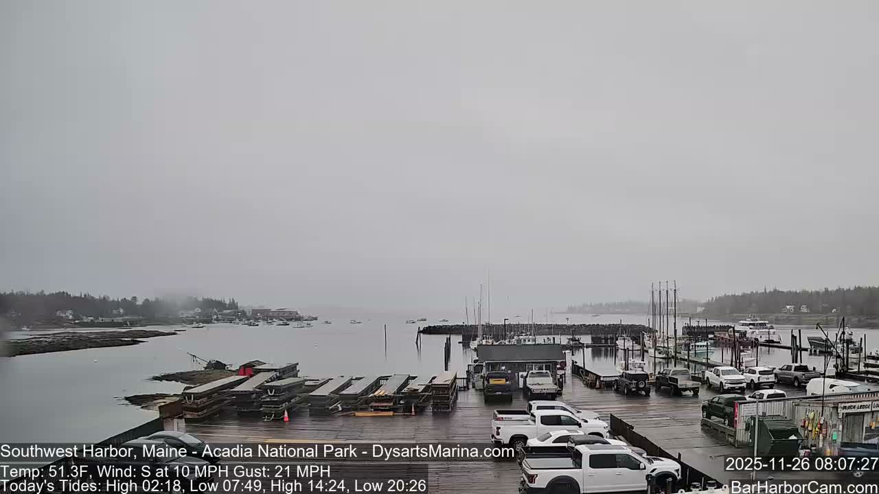 Acadia National Park, Southwest Harbor Live Cam - Maine, USA