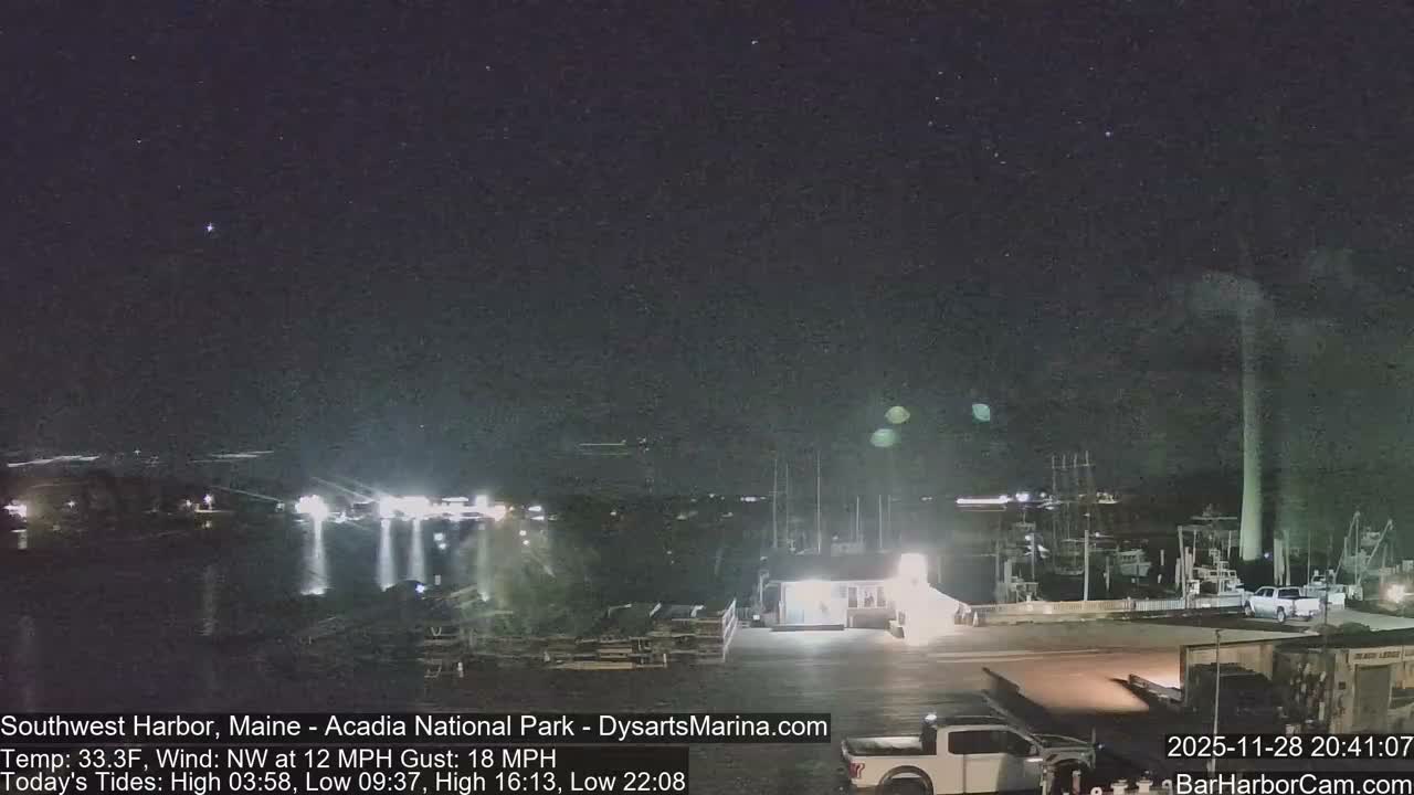 Acadia National Park, Southwest Harbor Live Cam - Maine, USA