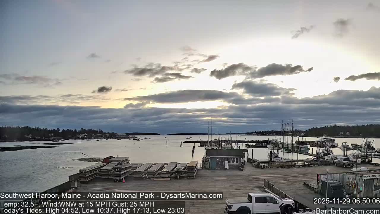 Acadia National Park, Southwest Harbor Live Cam - Maine, USA