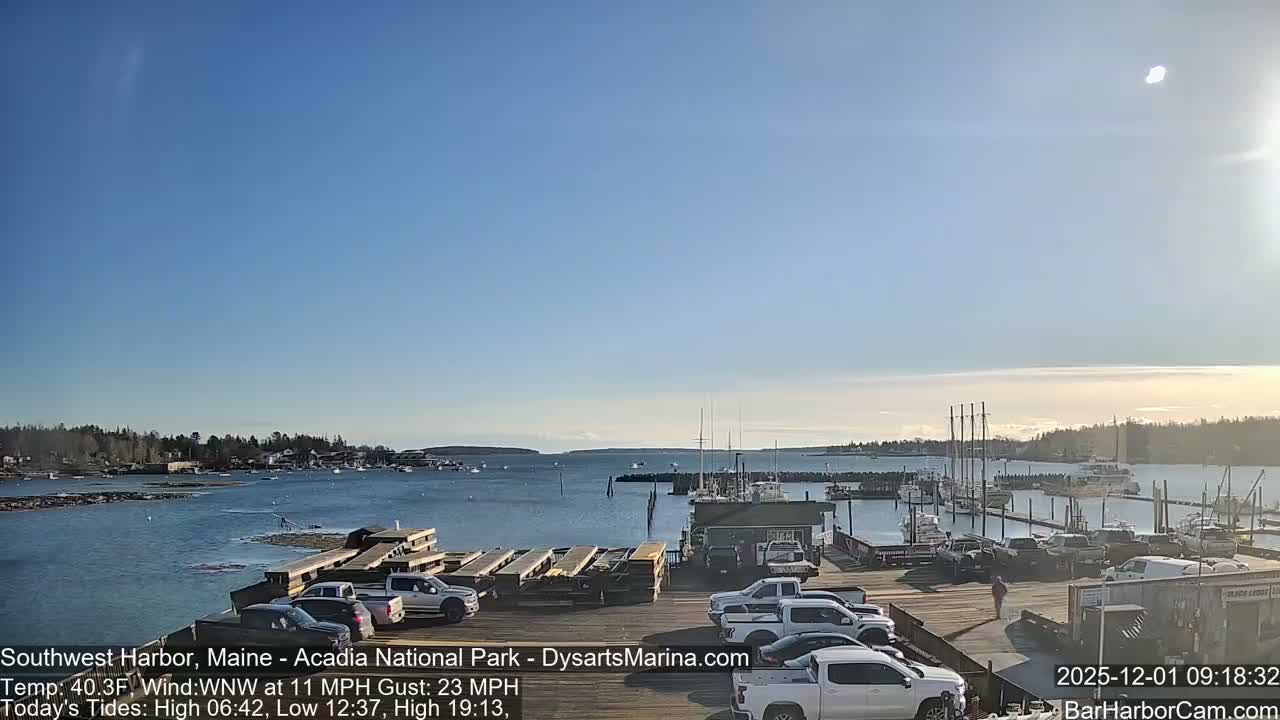 Acadia National Park, Southwest Harbor Live Cam - Maine, USA
