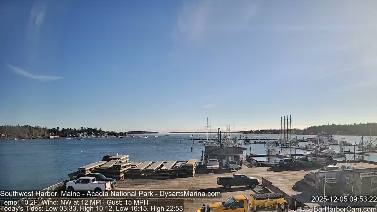 Acadia National Park, Southwest Harbor Live Cam - Maine, USA