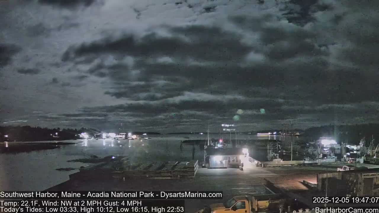 Acadia National Park, Southwest Harbor Live Cam - Maine, USA