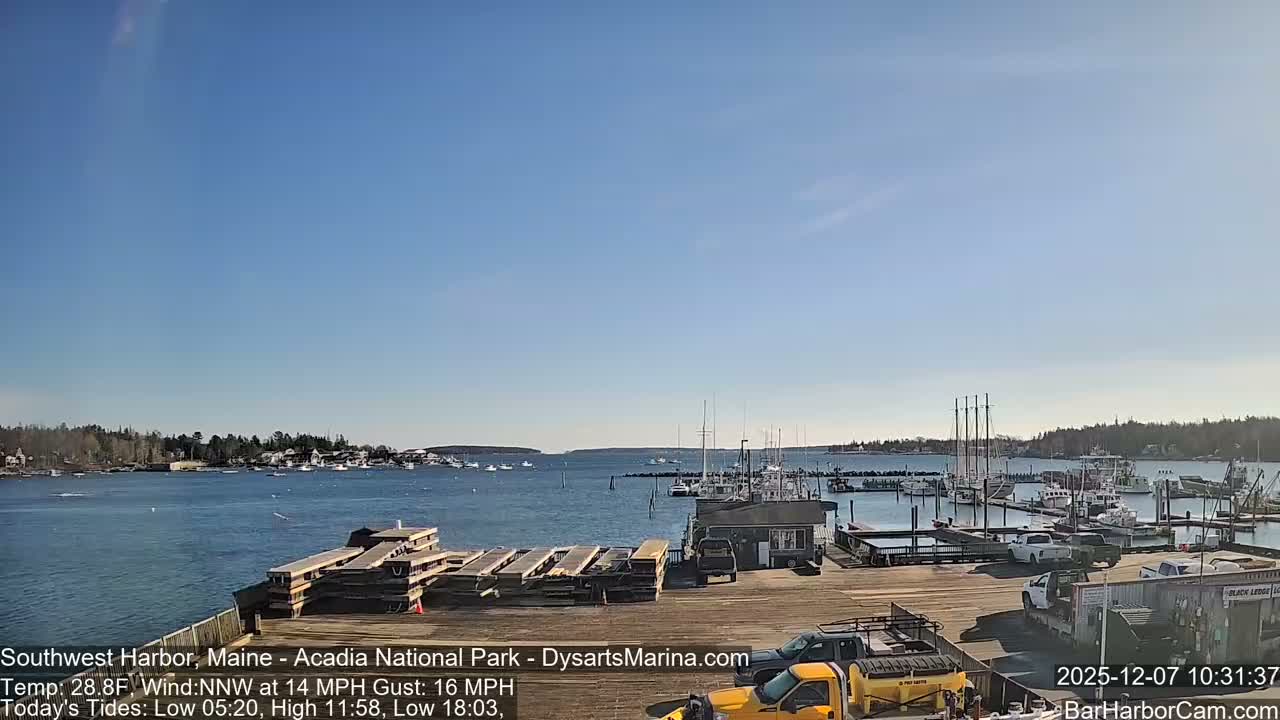 Acadia National Park, Southwest Harbor Live Cam - Maine, USA