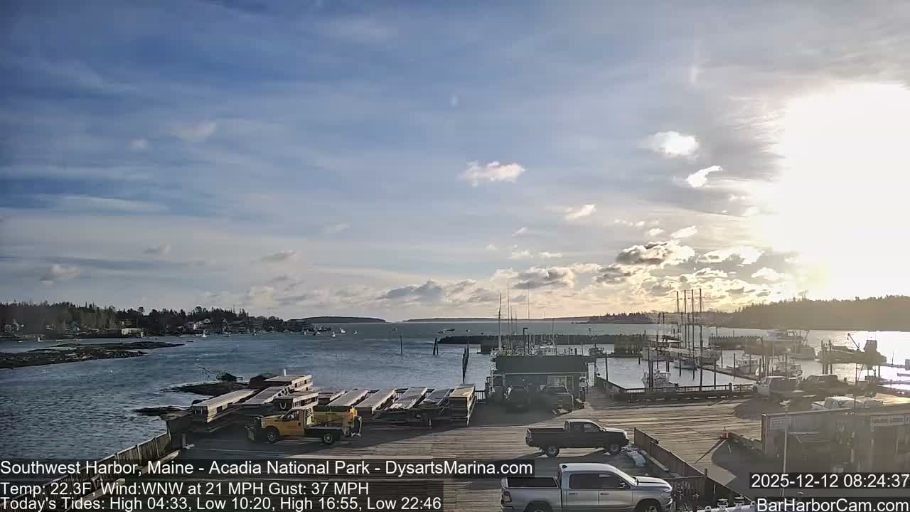 Acadia National Park, Southwest Harbor Live Cam - Maine, USA