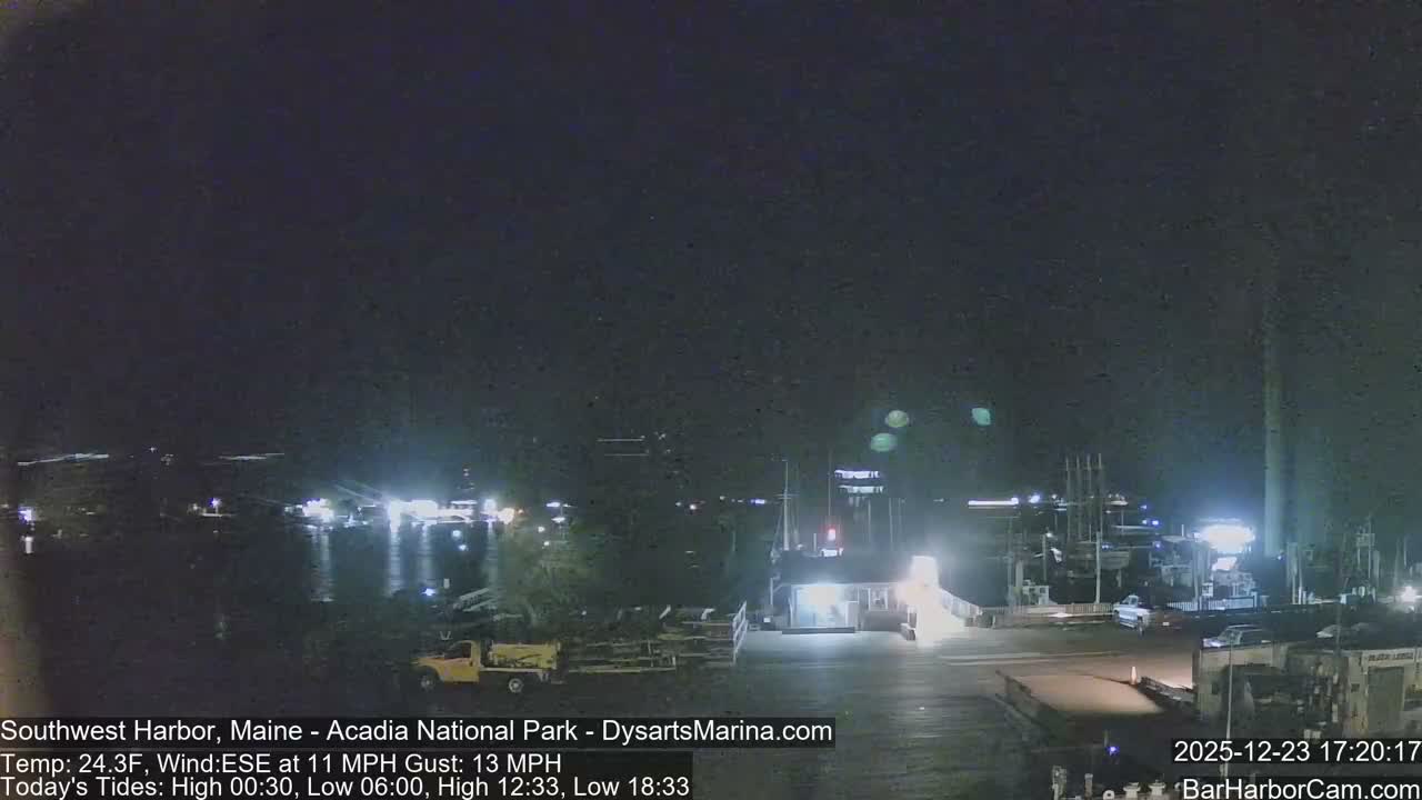 Acadia National Park, Southwest Harbor Live Cam - Maine, USA