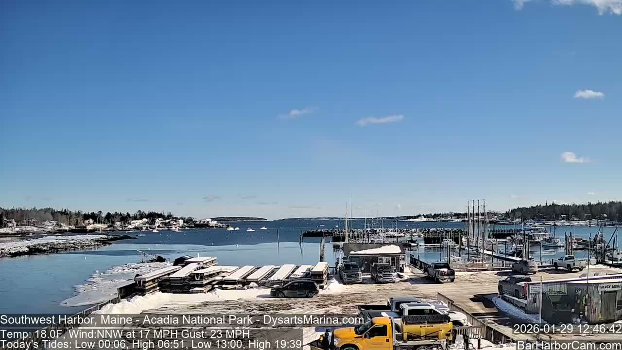 Acadia National Park, Southwest Harbor Live Cam - Maine, USA