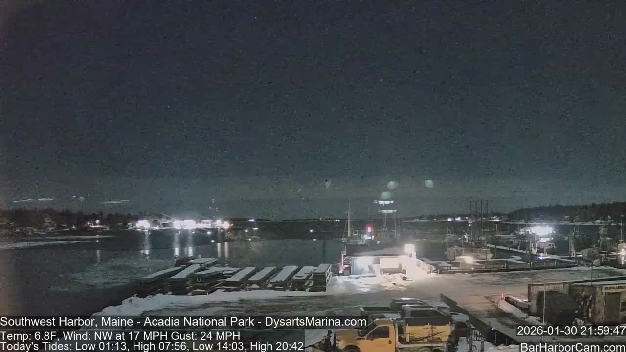 Acadia National Park, Southwest Harbor Live Cam - Maine, USA