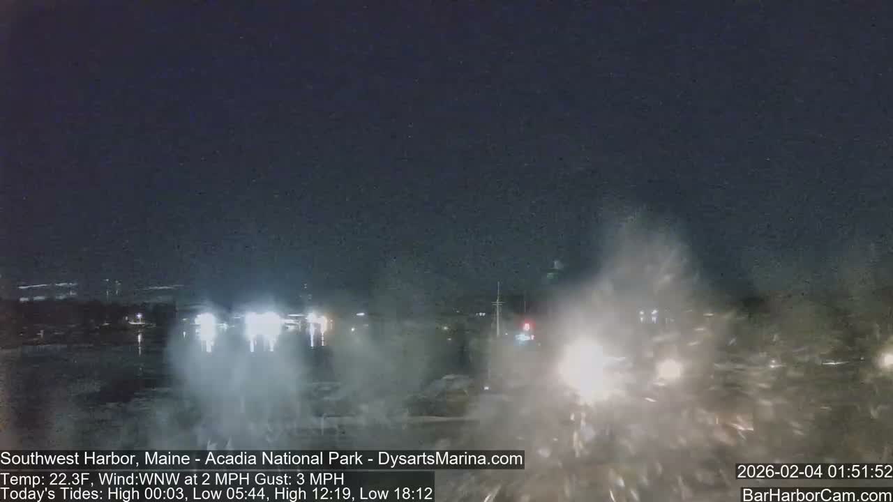 Acadia National Park, Southwest Harbor Live Cam - Maine, USA