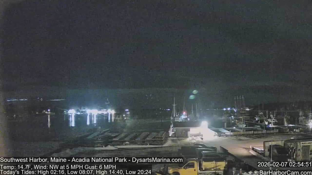 Acadia National Park, Southwest Harbor Live Cam - Maine, USA