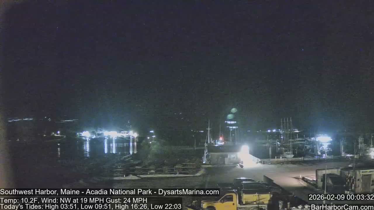 Acadia National Park, Southwest Harbor Live Cam - Maine, USA