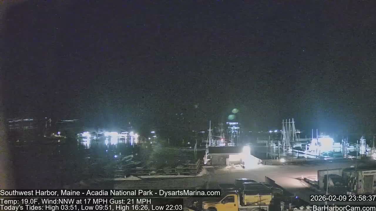 Acadia National Park, Southwest Harbor Live Cam - Maine, USA