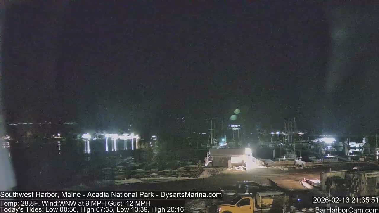 Acadia National Park, Southwest Harbor Live Cam - Maine, USA